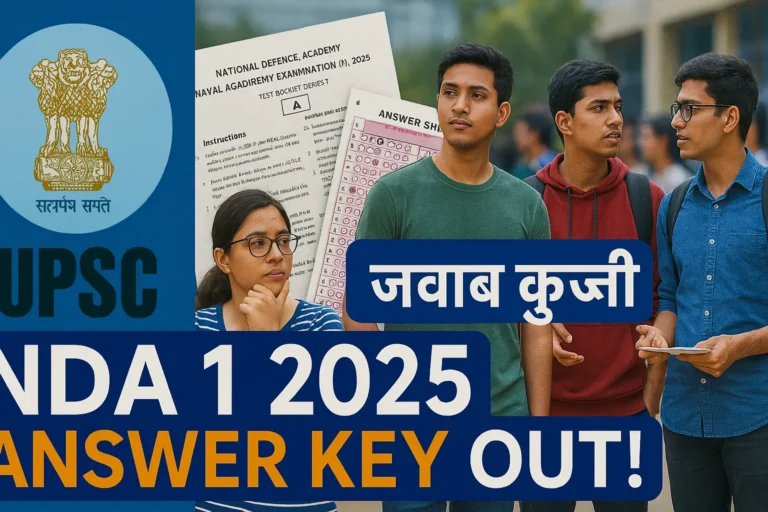 UPSC NDA 1 2025 Answer Key